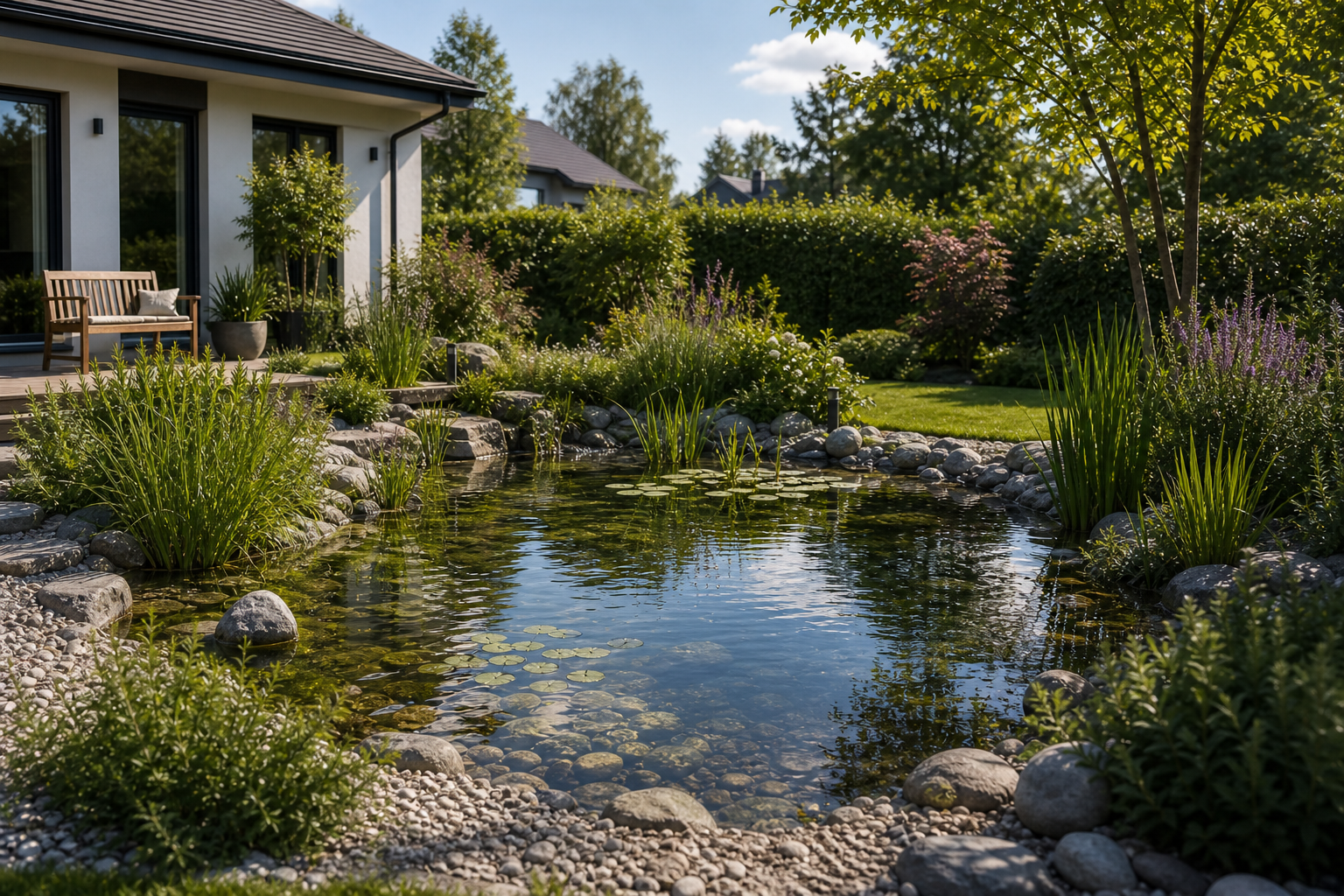 Ein Gartenteich aus Polen: Natürliche Wasserlandschaften für deinen Garten