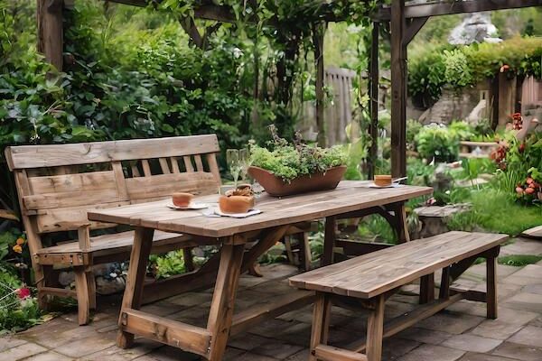 Rustikale Gartenmöbel