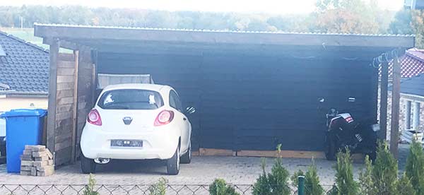 Doppelcarport mit Abstellraum