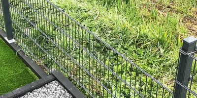 Doppelstabmattenzaun mit Montage
