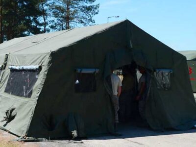 Lager zelt aus polen